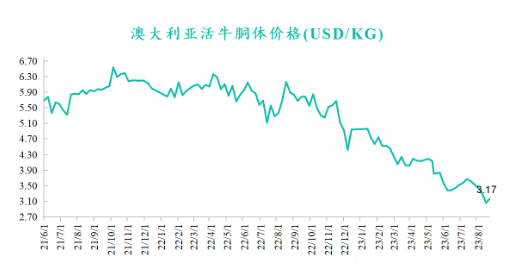 澳大利亞活牛胴體價(jià)格